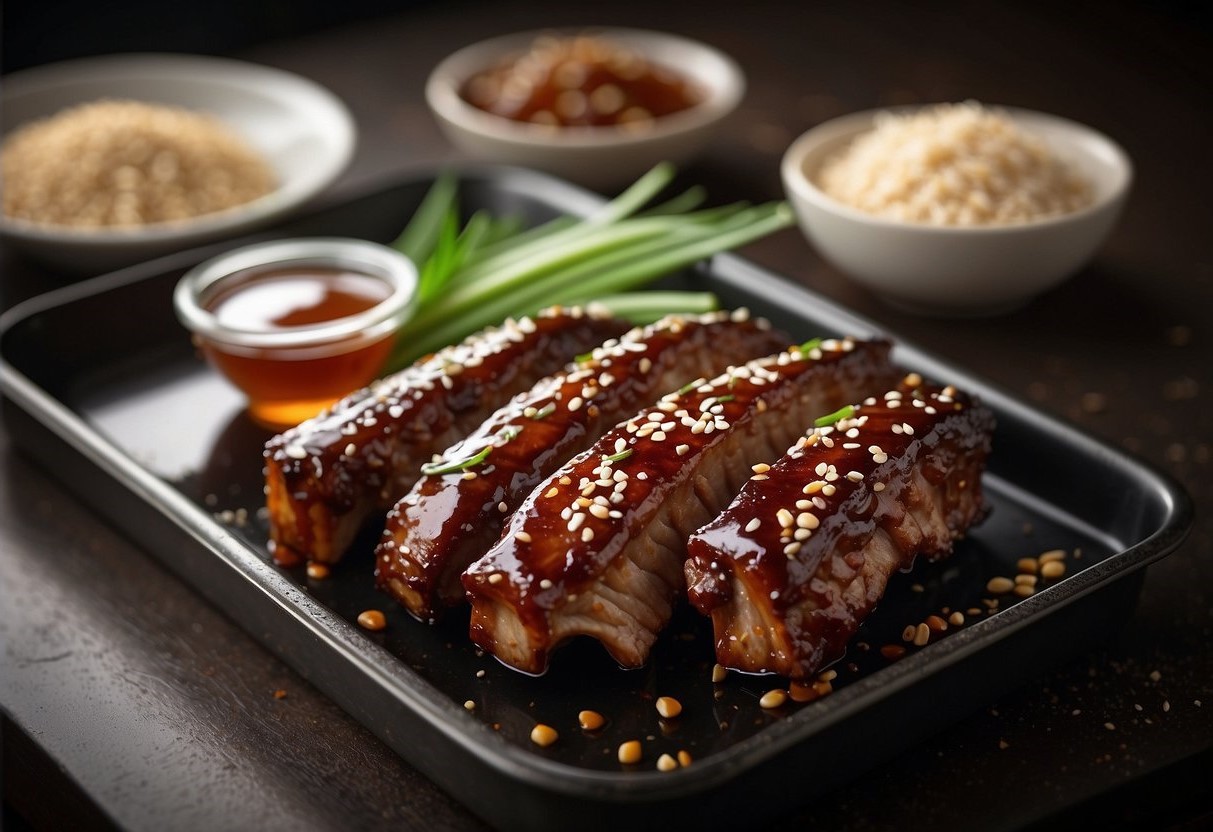Air Fryer Ribs with a Sesame Ginger Glaze Recipe