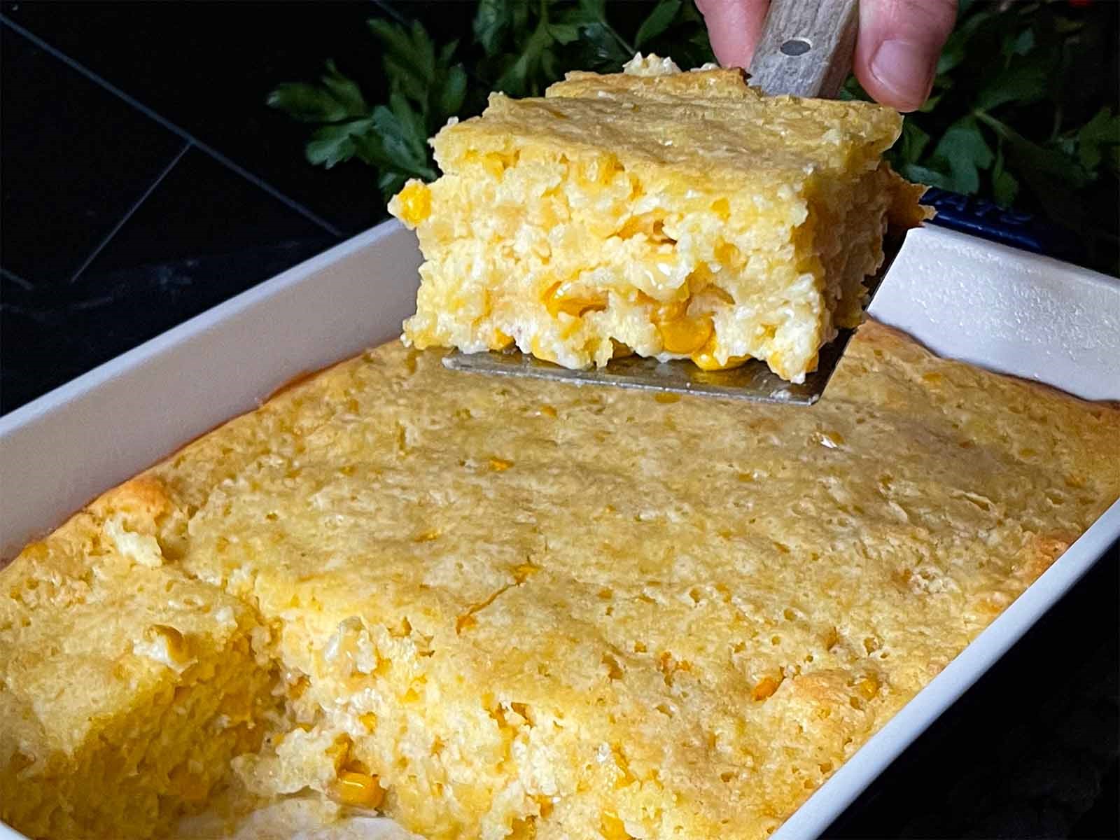 Creamy Cornbread Casserole in the Ninja Foodi Recipe