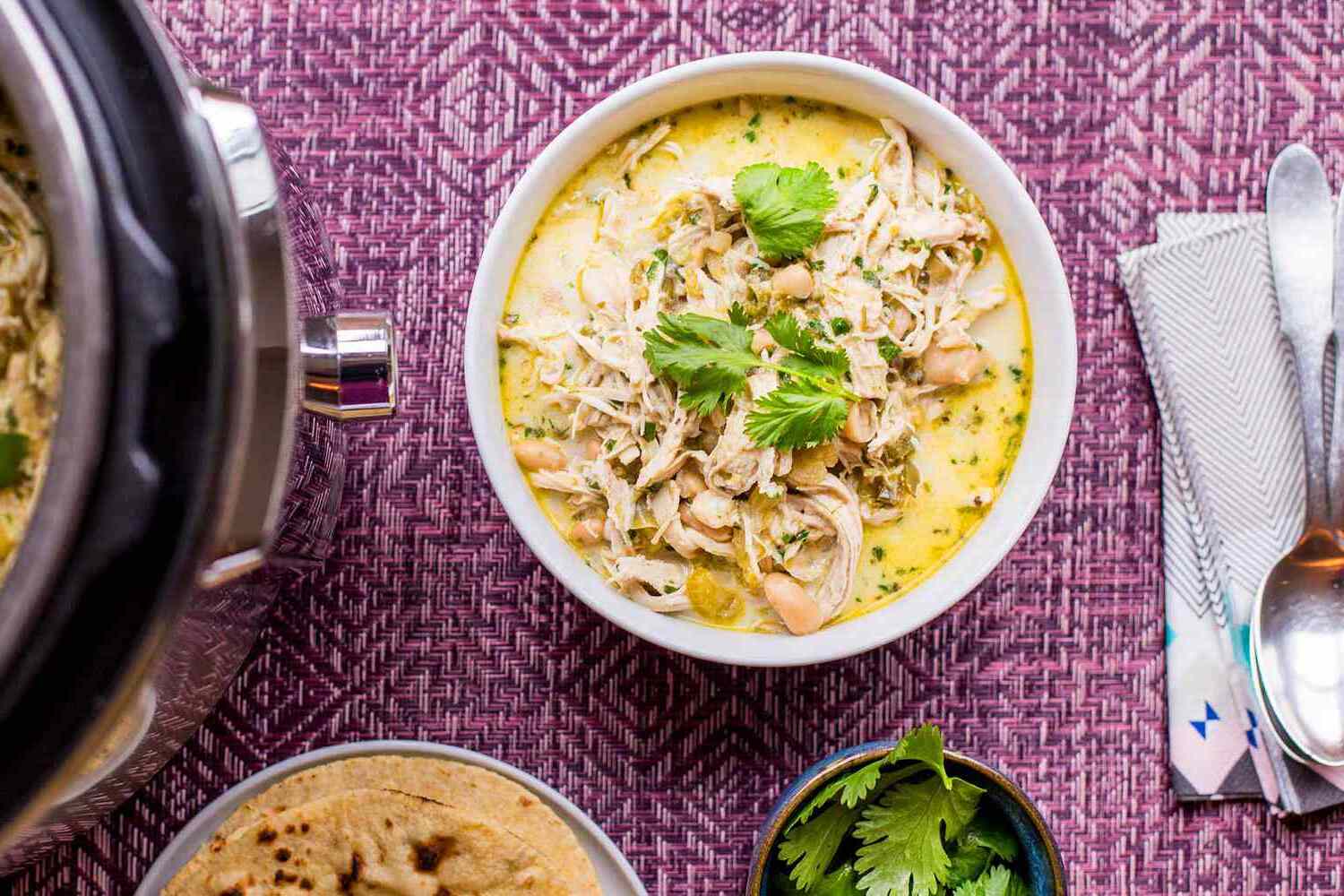 How to Make White Bean Chicken Chili in the Pressure Cooker
