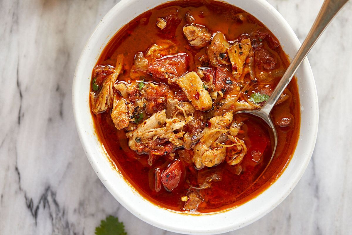 Instant Pot Chicken Stew in Tomato Sauce Recipe