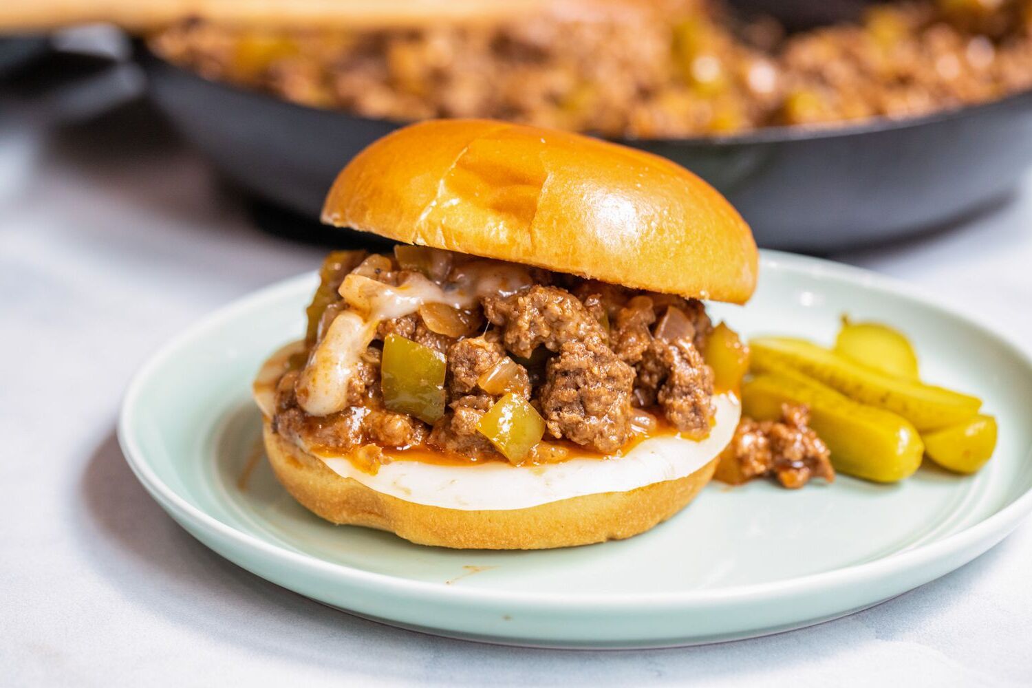 Instant Pot Philly Cheesesteak Sloppy Joes Recipe