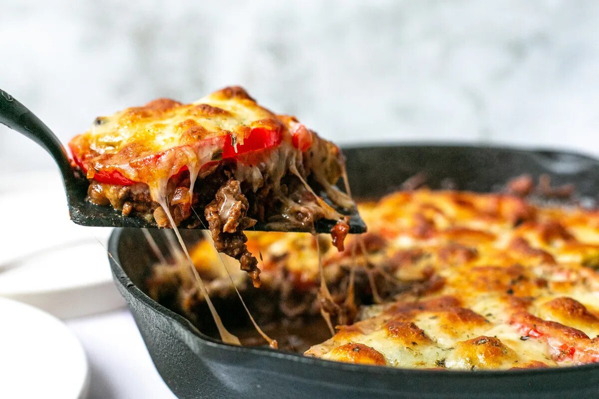 Low Carb Meatzza Recipe - Home Pressure Cooking