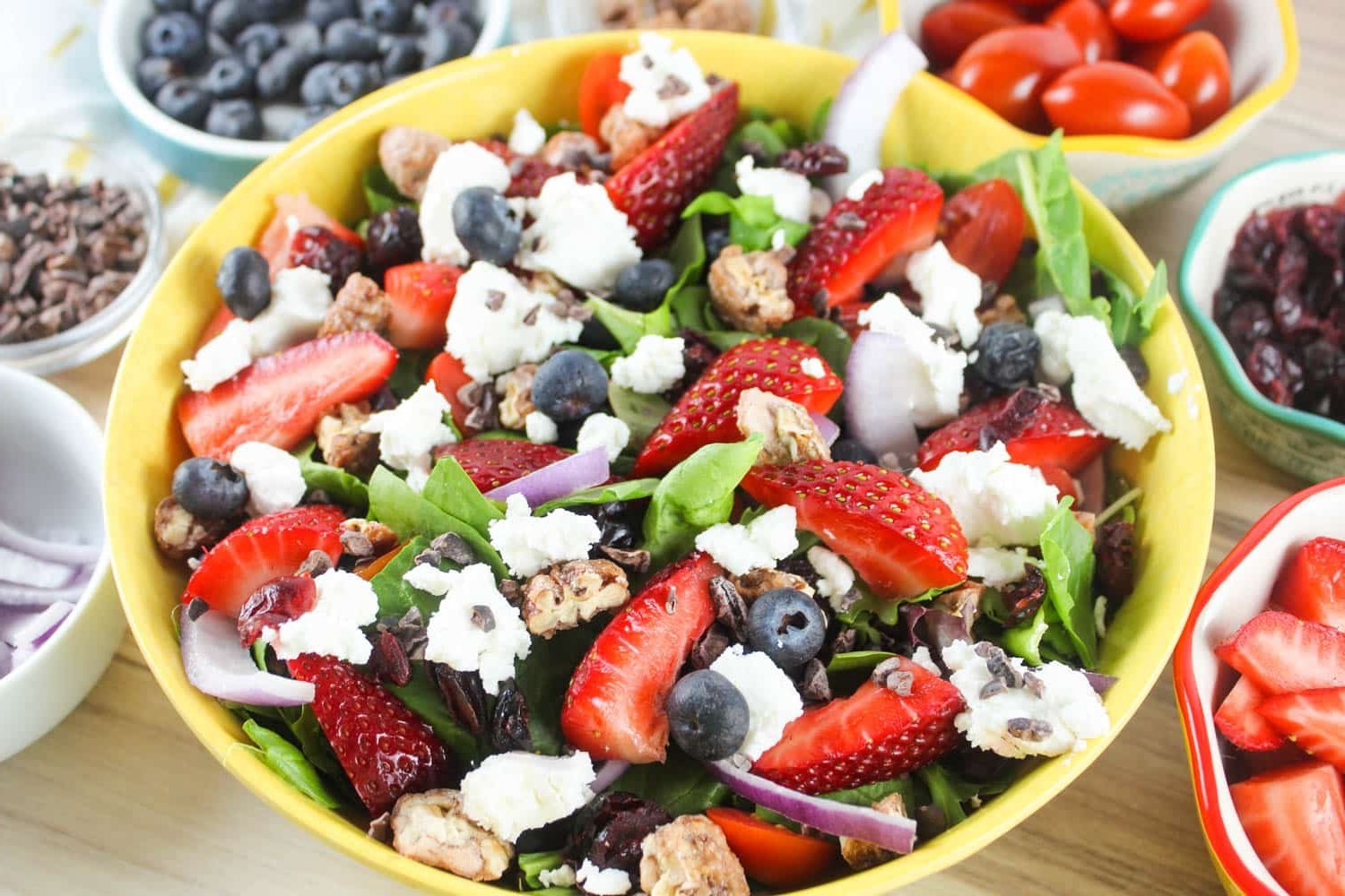 Ninja Air Fryer Strawberry Goat Cheese Salad Recipe