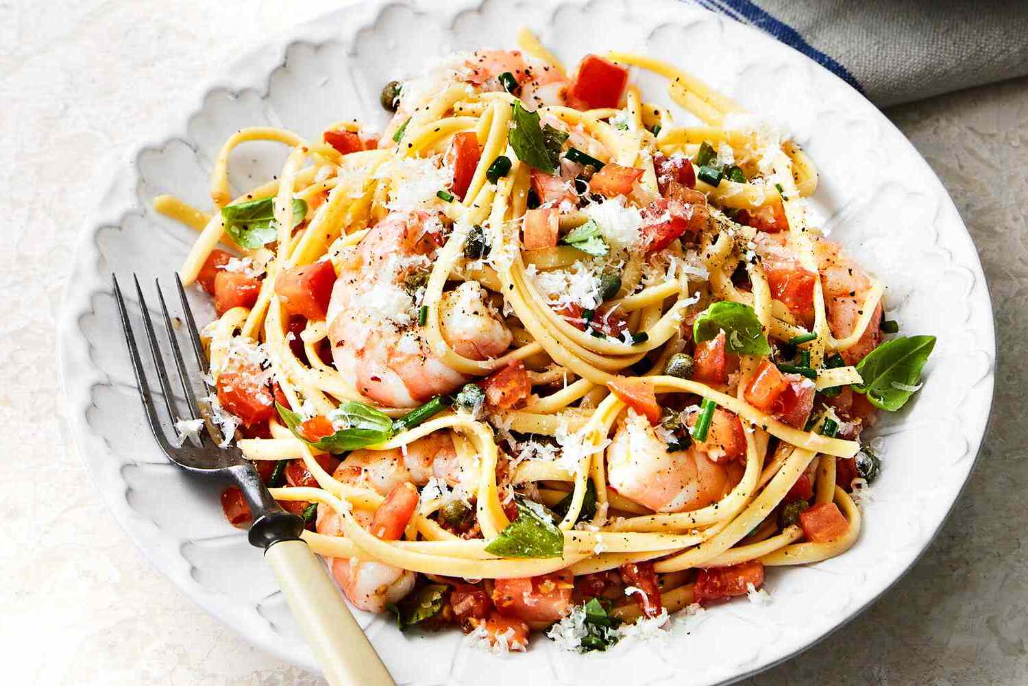 Ninja Foodi Linguine and Shrimp Recipe