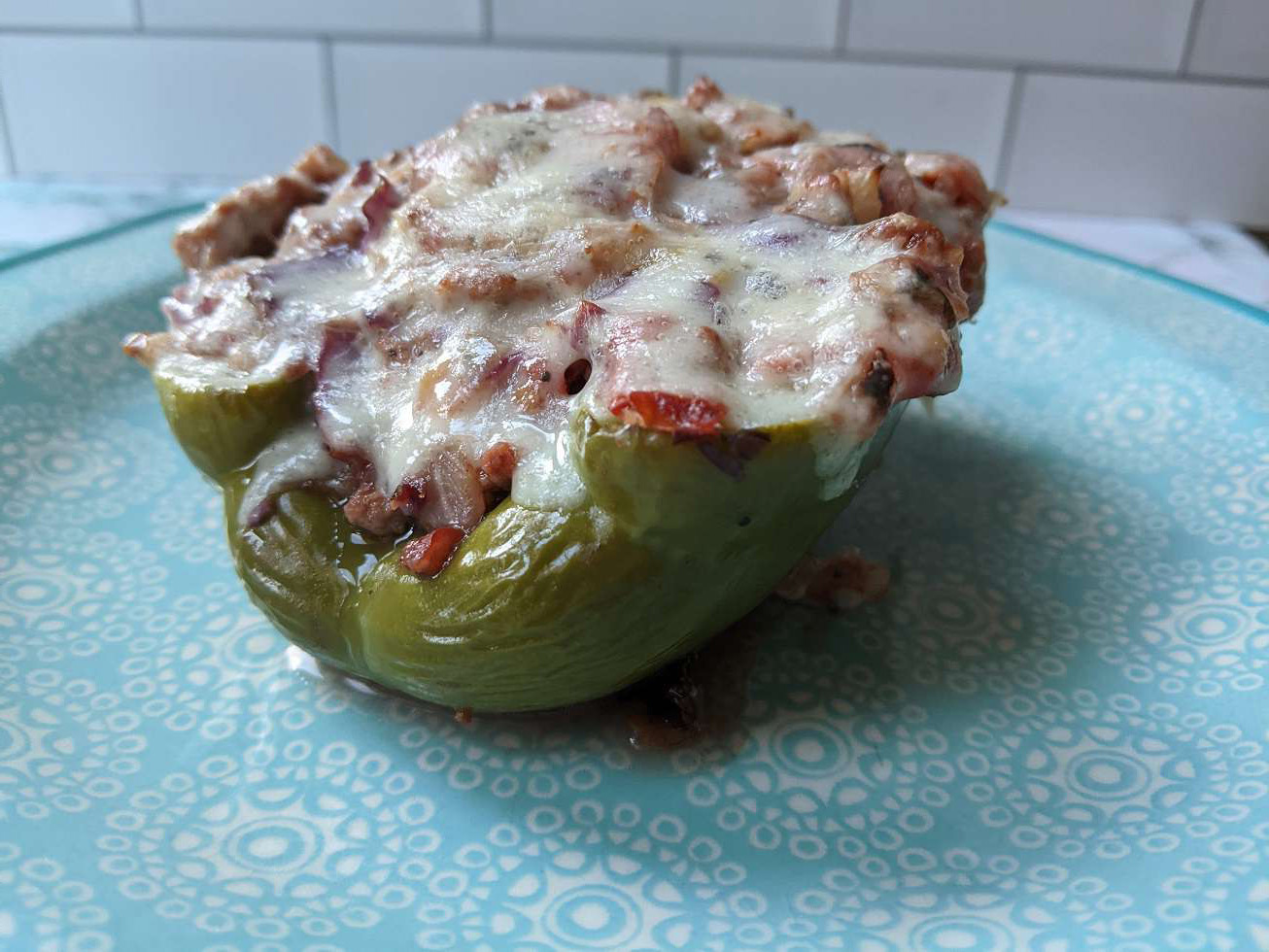 Pan-Fried Cabbage and Meat Stuffed Bell Peppers Recipe