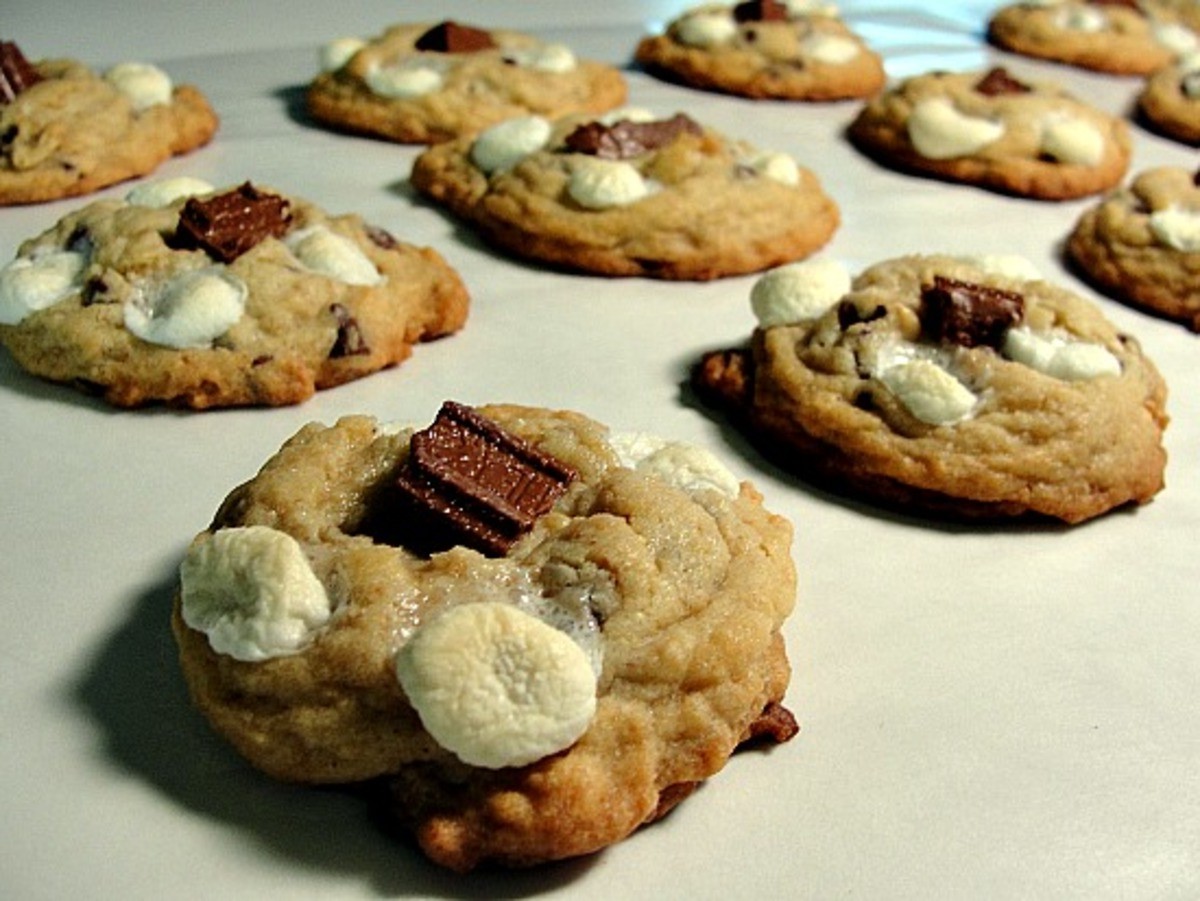 Flourless S’mores Peanut Butter Cookies Recipe