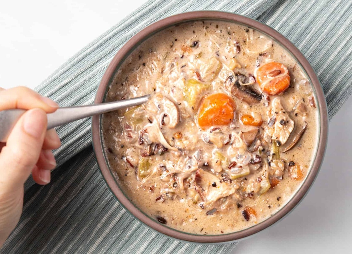 Instant Pot Chicken Wild Rice Soup Recipe – Saute Your Mirepoix with Jenron Designs