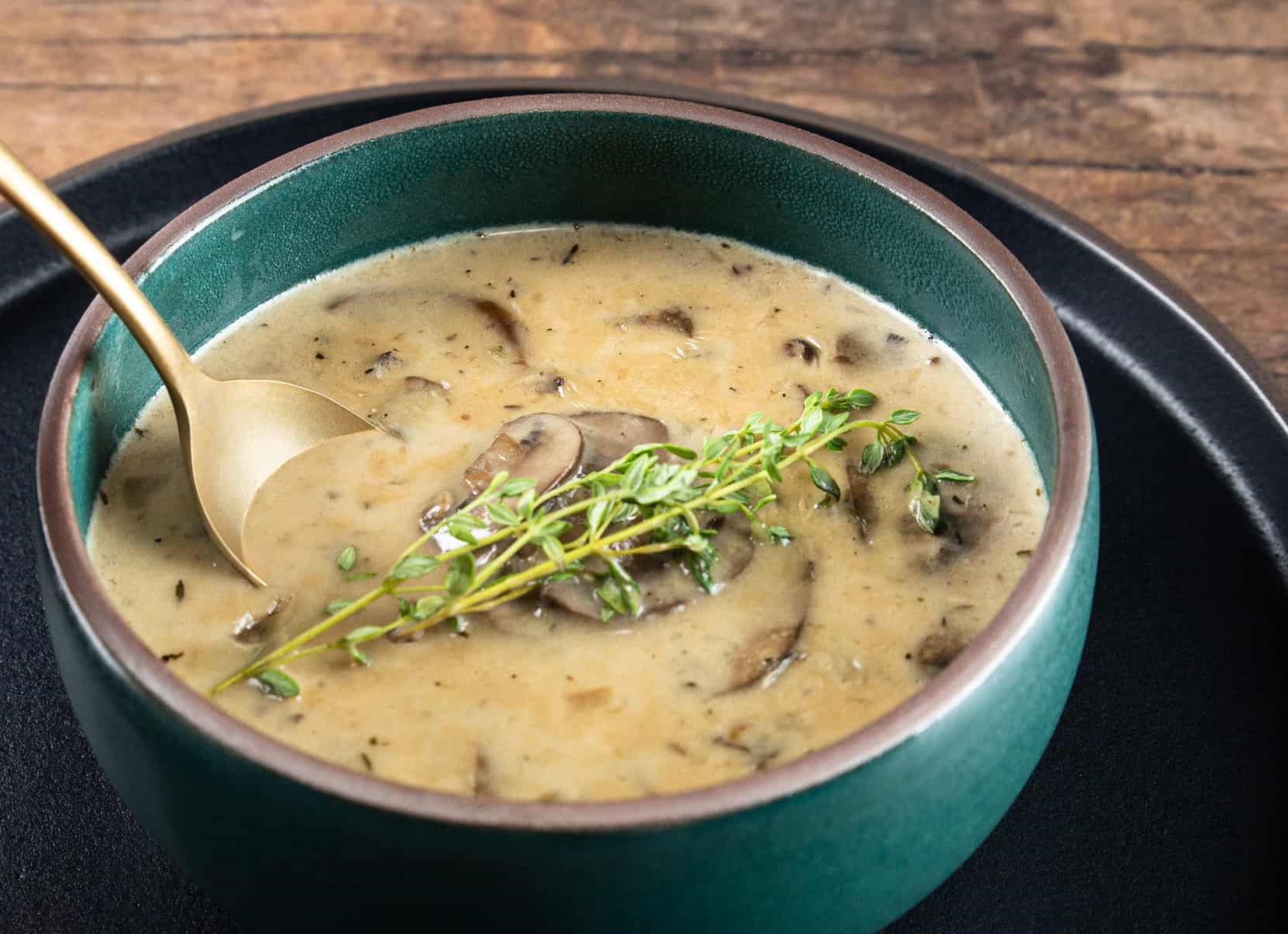 Instant Pot Mushroom Soup Recipe