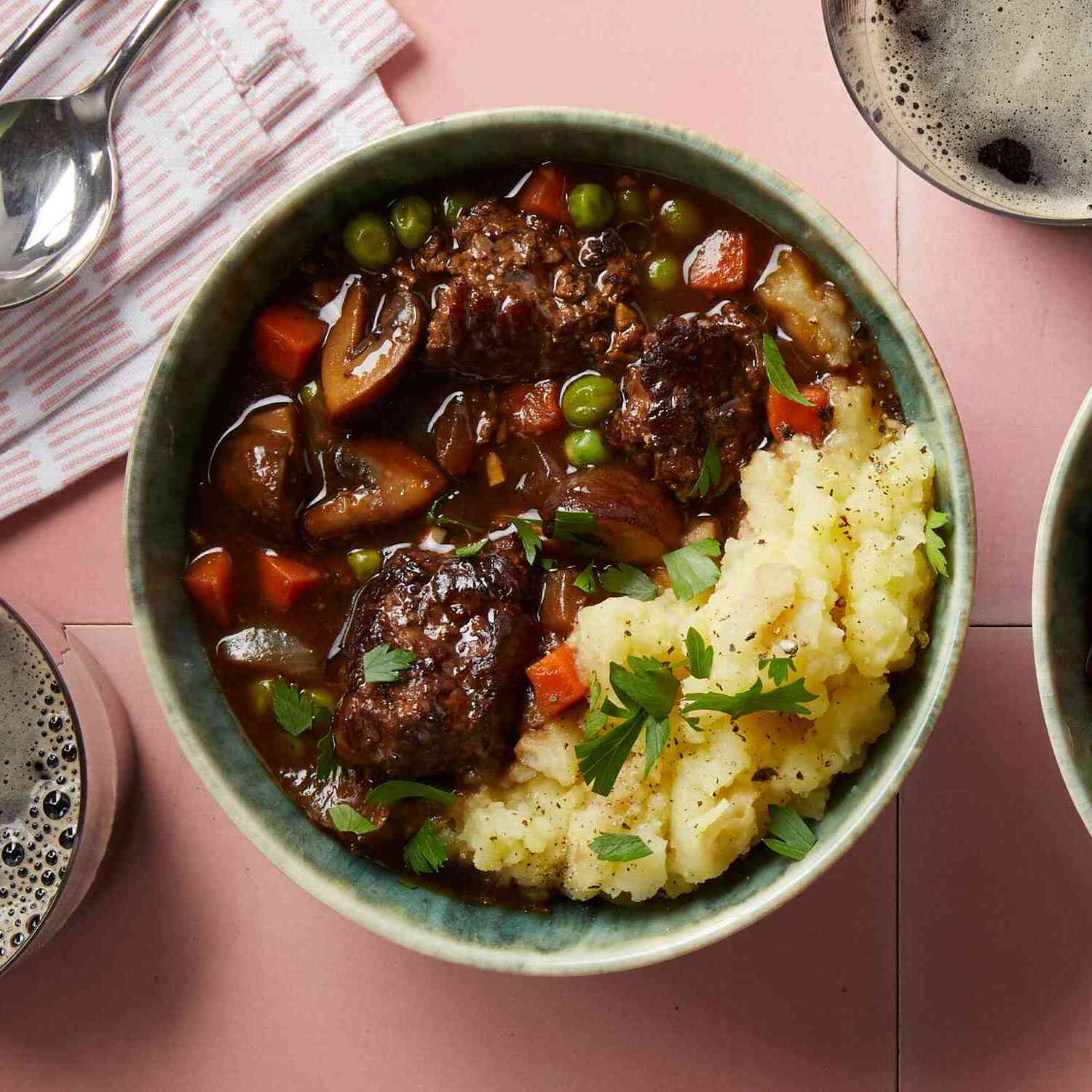 Beef Stew With Mashed Potatoes