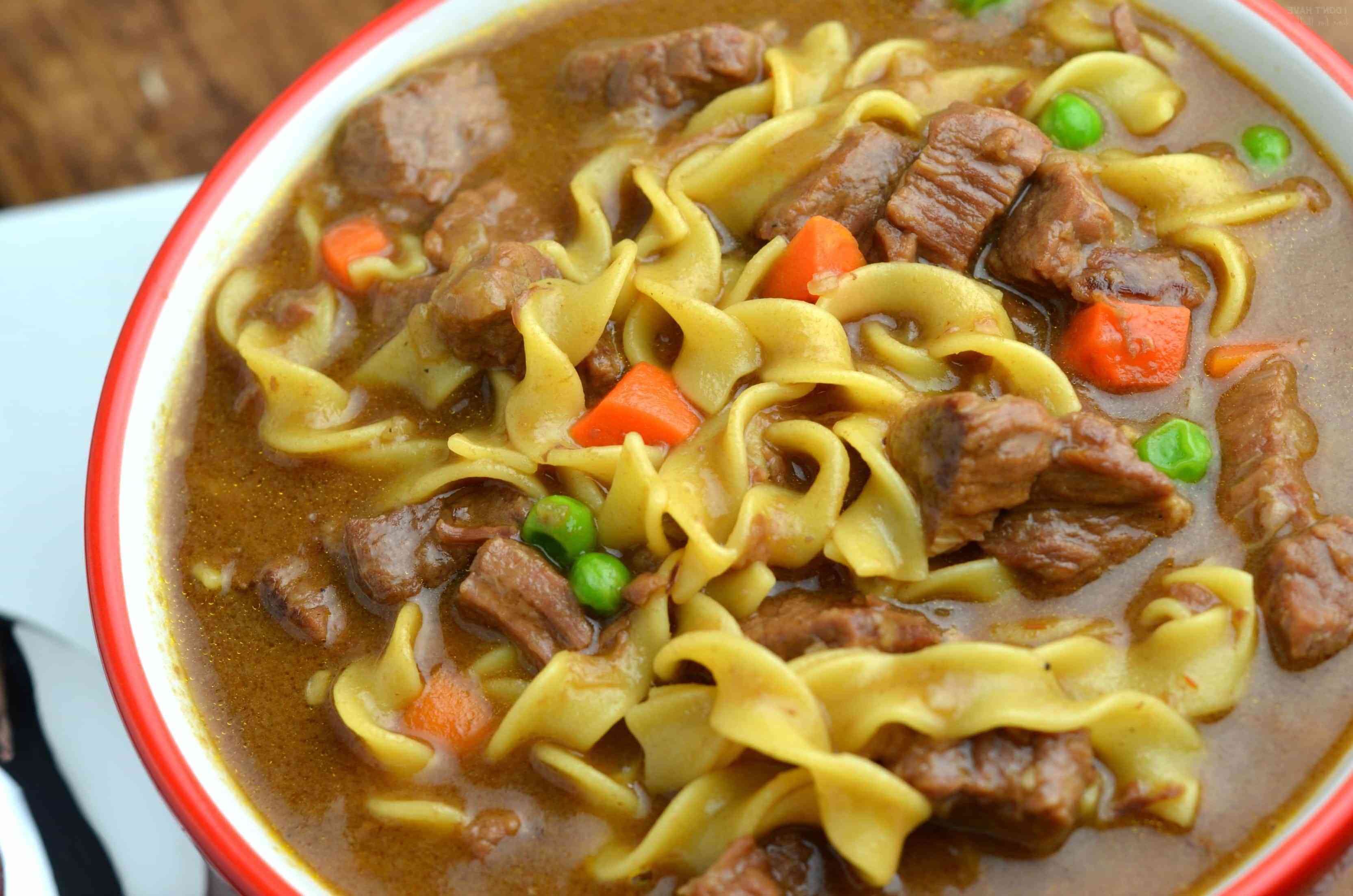 Beef Stew With Noodles Recipe