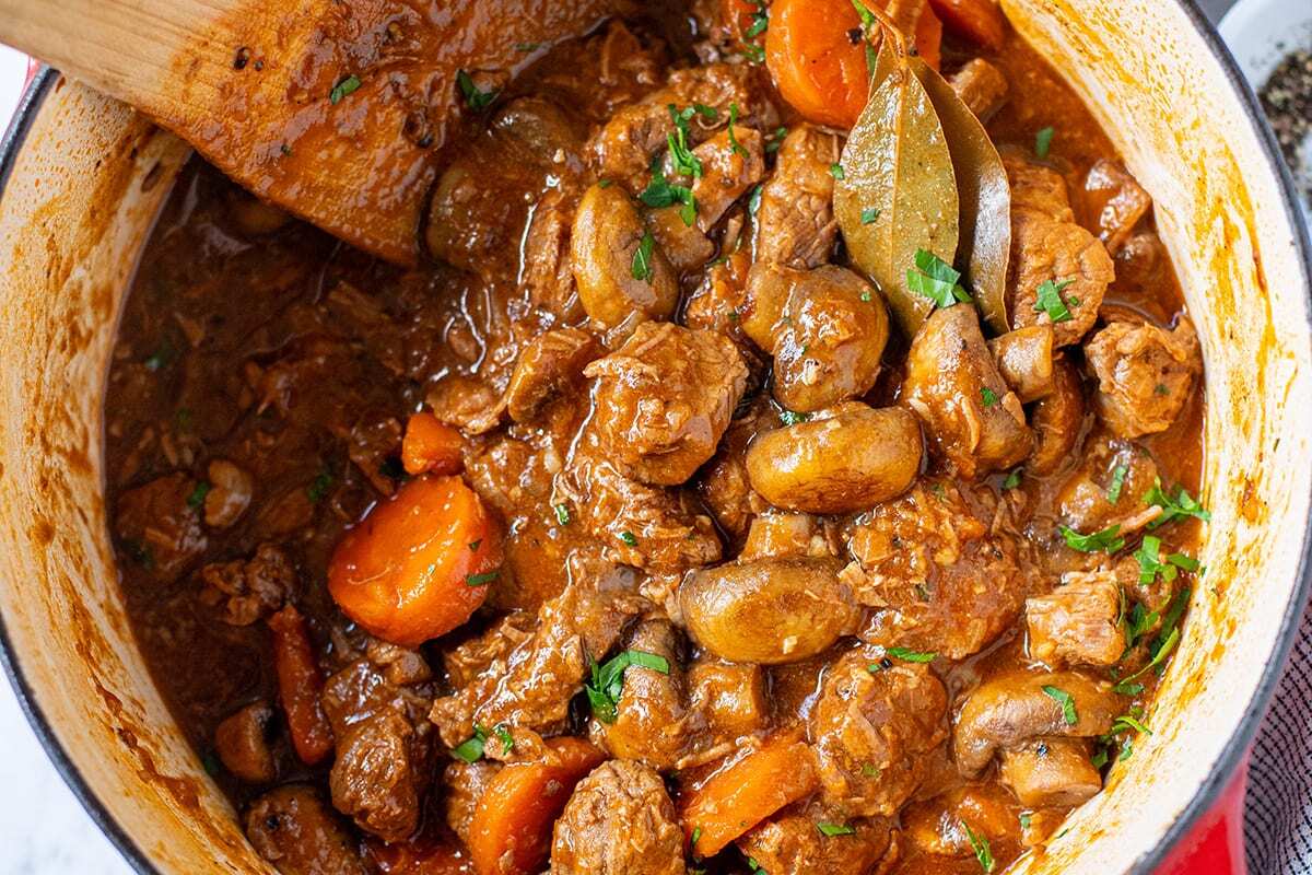 Brown Stew Mushrooms Recipe