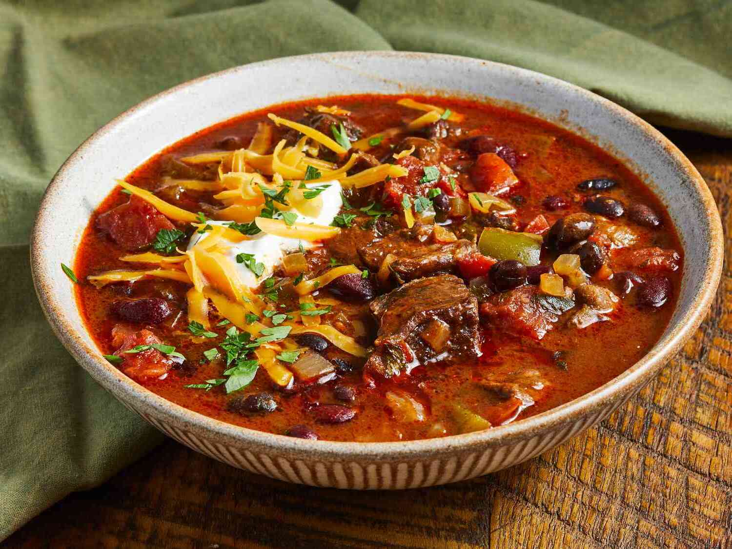 Chili With Stew Meat Recipe
