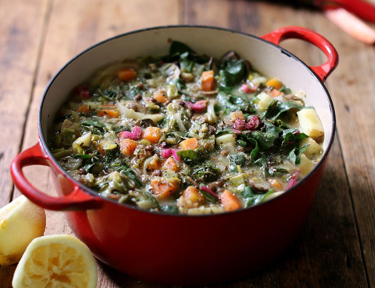 Lentil Stew With Leeks And Potatoes