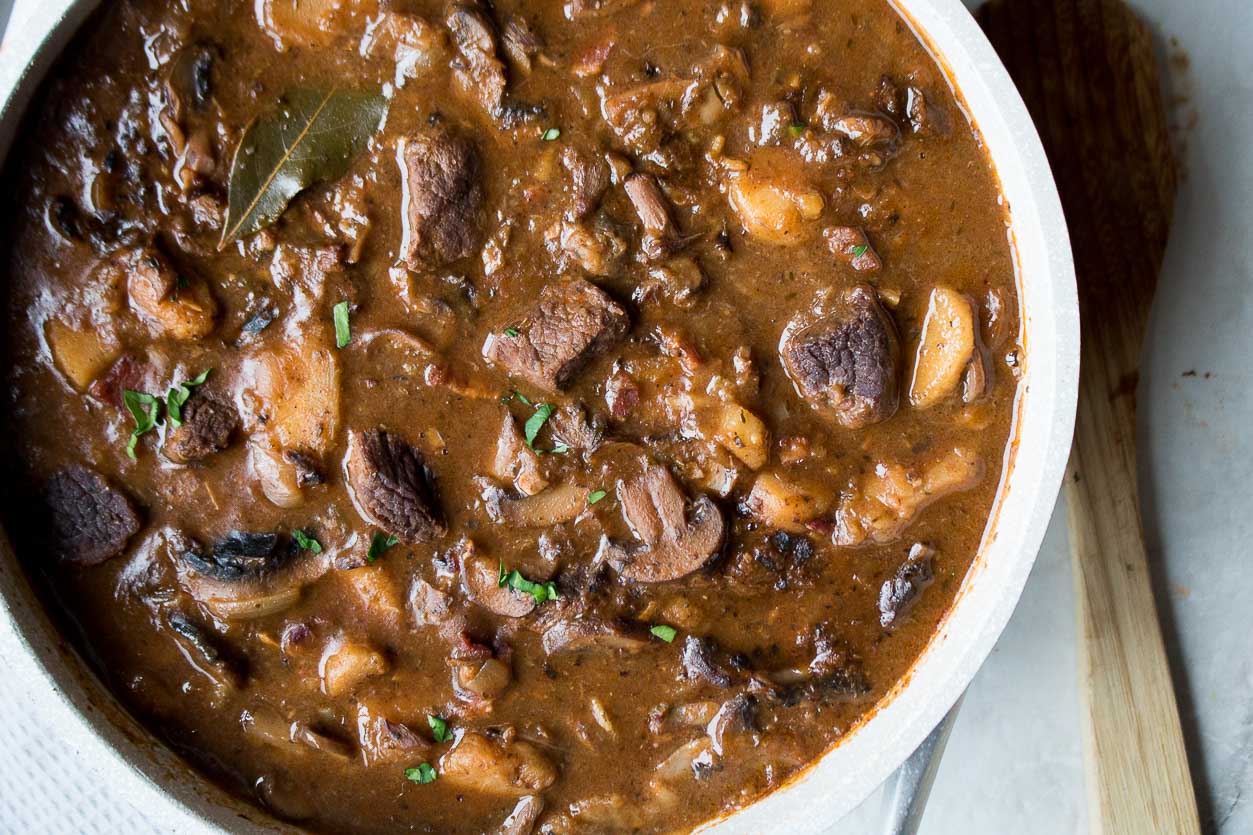 Meat And Mushroom Stew Recipe