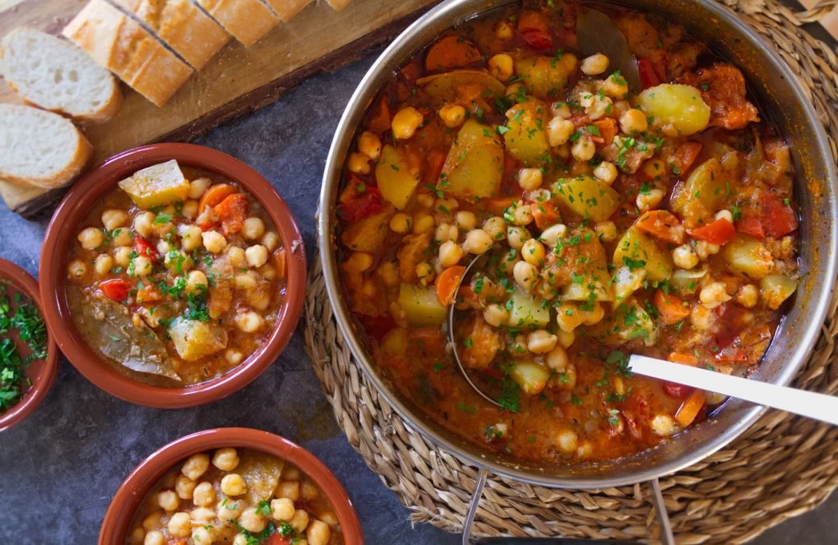 Spanish Chickpea And Potato Stew Recipe