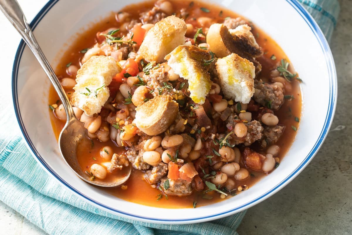 White Beans And Sausage Stew Recipe