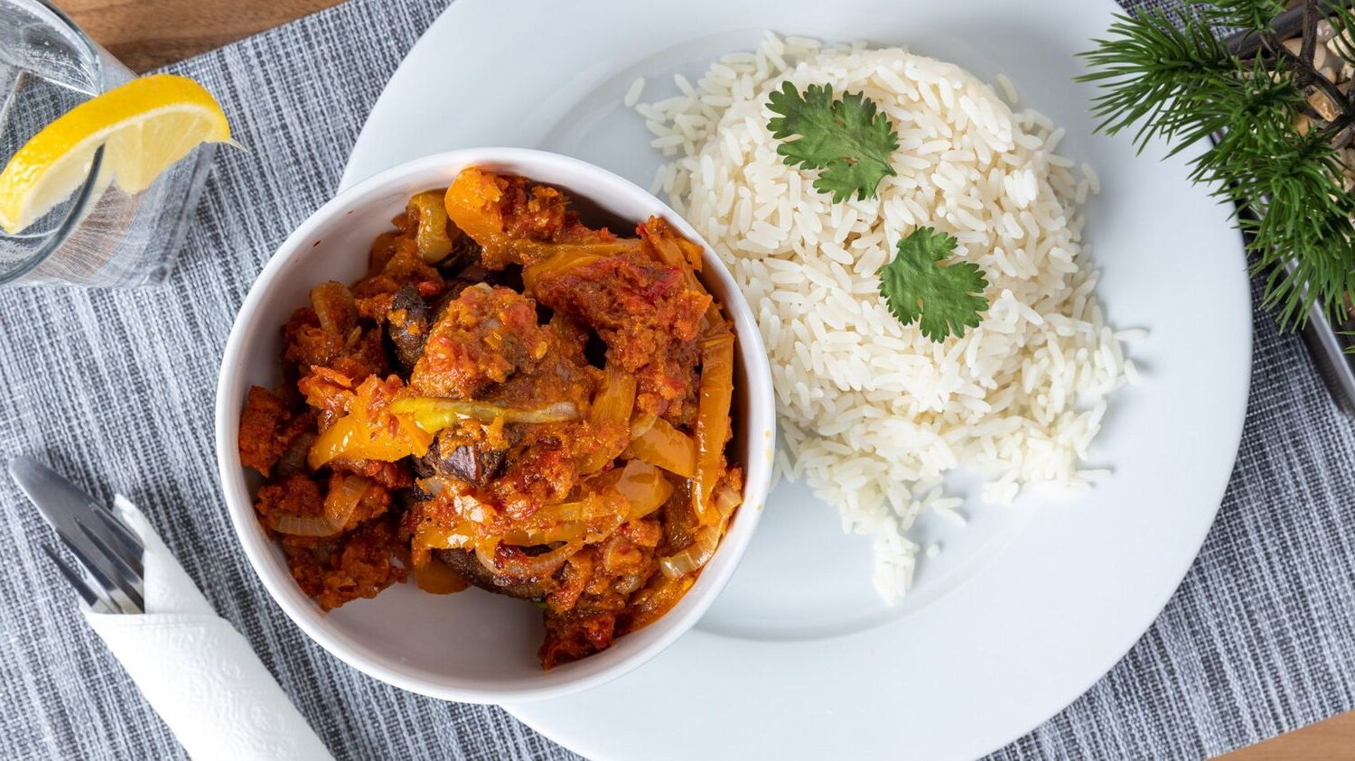 White Rice And Stew Recipe