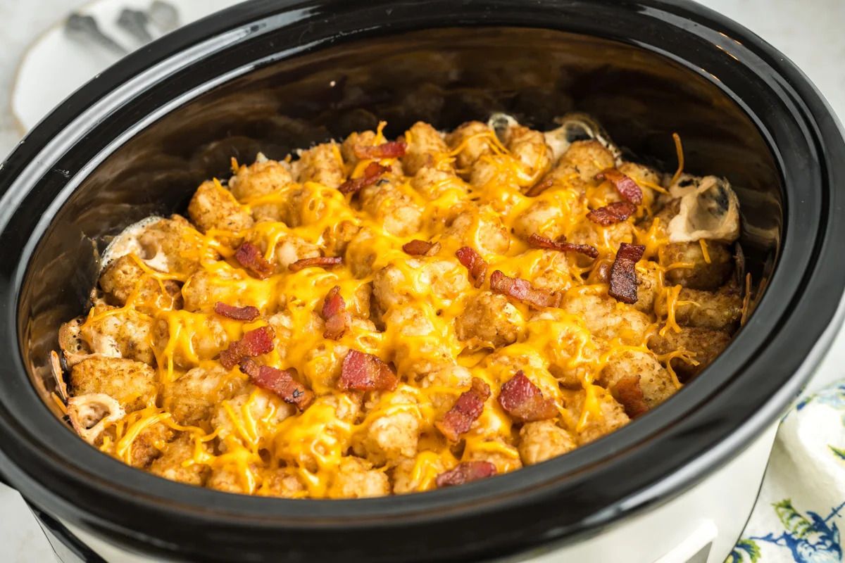 Bacon Cheeseburger Tater Tot Casserole Recipe