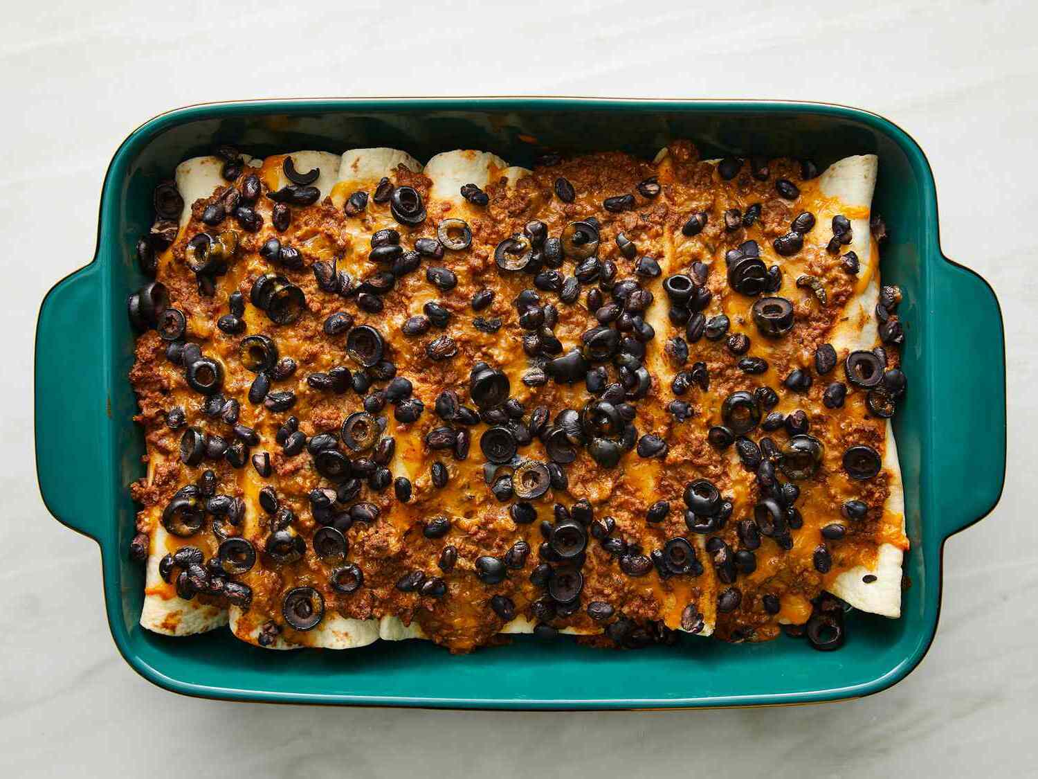 Beef and Bean Enchilada Casserole Recipe