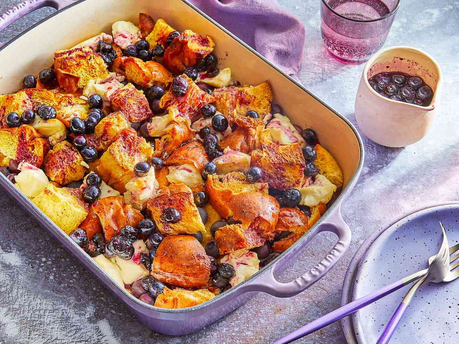 Blueberry Cheesecake French Toast Casserole Recipe