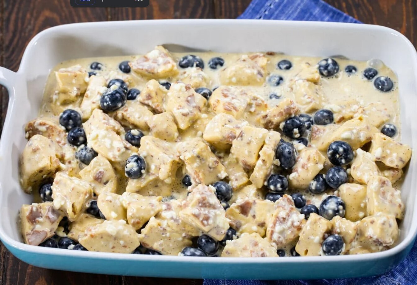 Blueberry Cinnamon Roll Casserole Recipe