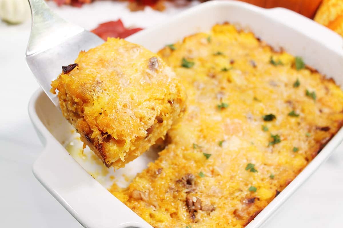 Butternut Squash Polenta Casserole Recipe