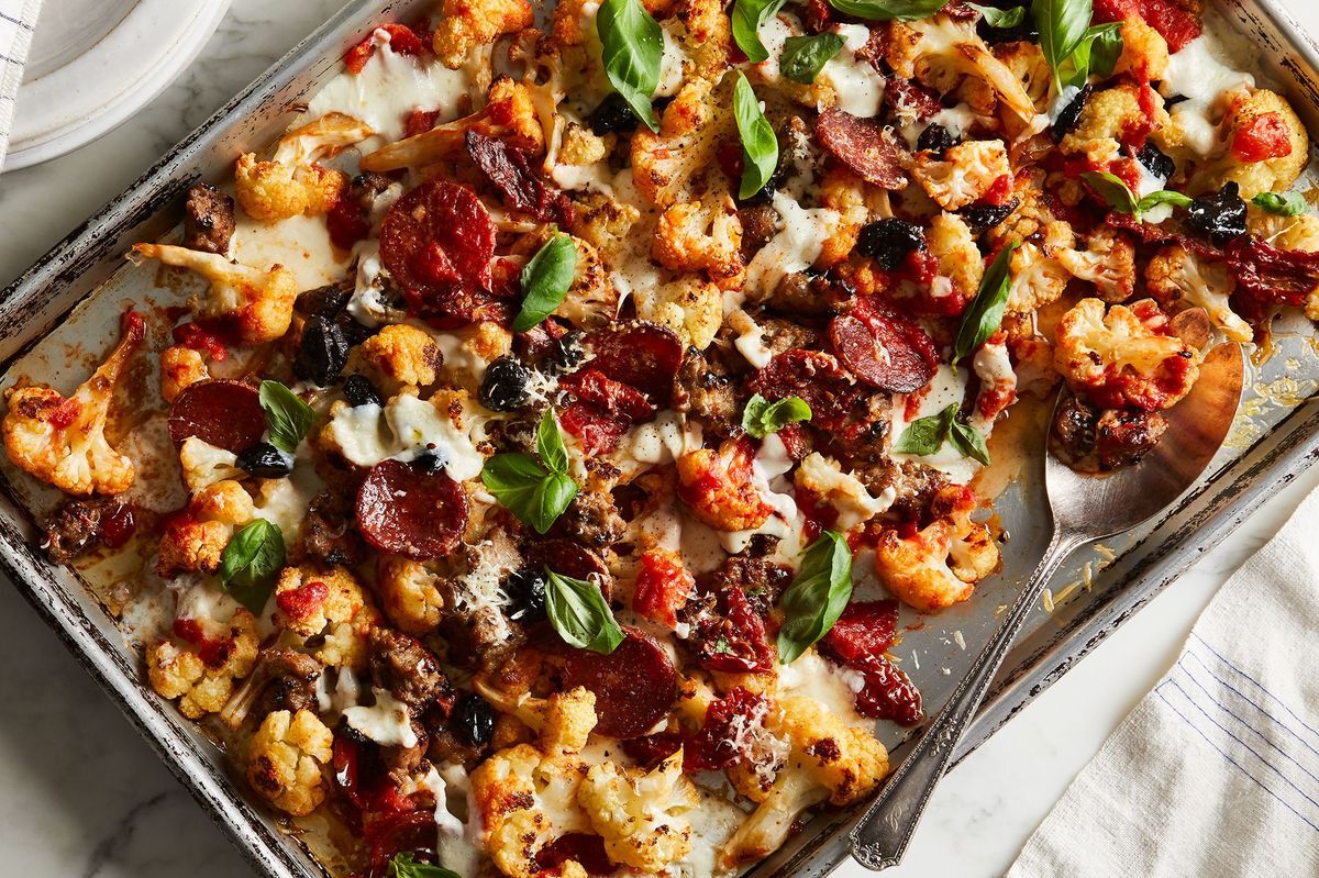 Cauliflower Pizza Casserole Recipe