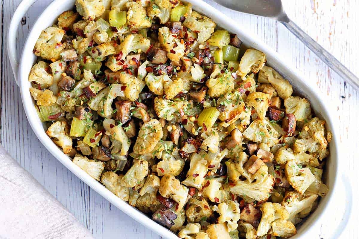 Cauliflower Stuffing Casserole Recipe