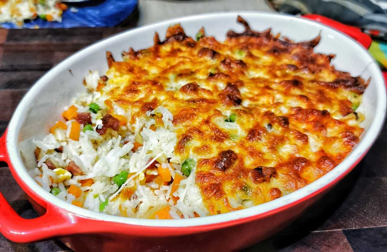 Cheese Baked Rice Casserole Recipe