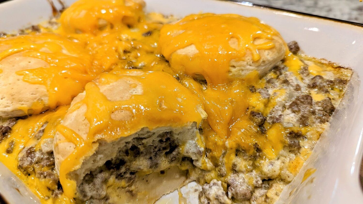 Cheeseburger Biscuit Casserole Recipe