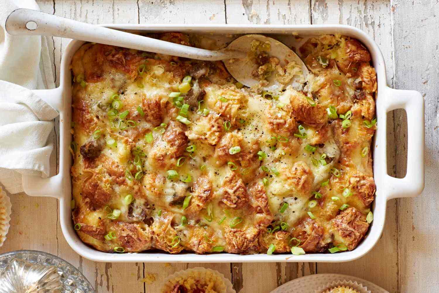 Cheesy Croissant Casserole Recipe