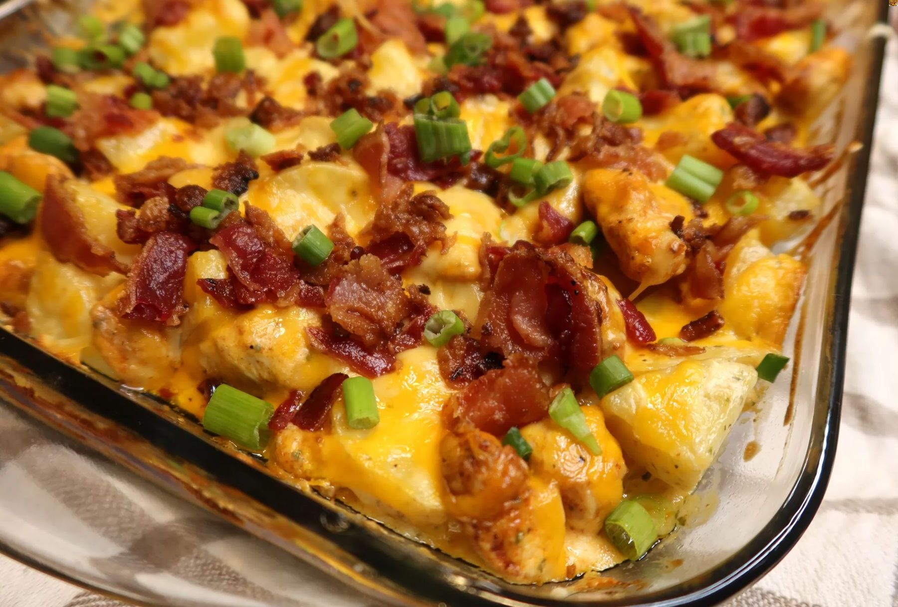 Cheesy Ranch Potatoes and Sausage Casserole Recipe