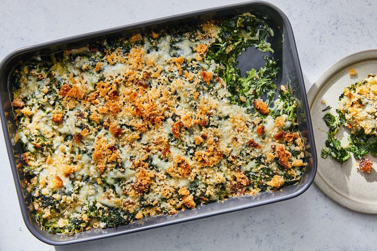 Cheesy Spinach Casserole Recipe