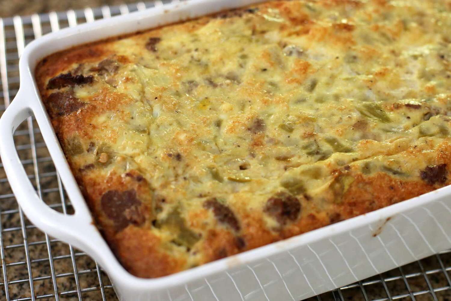 Chile Relleno Casserole Recipe with Ground Beef