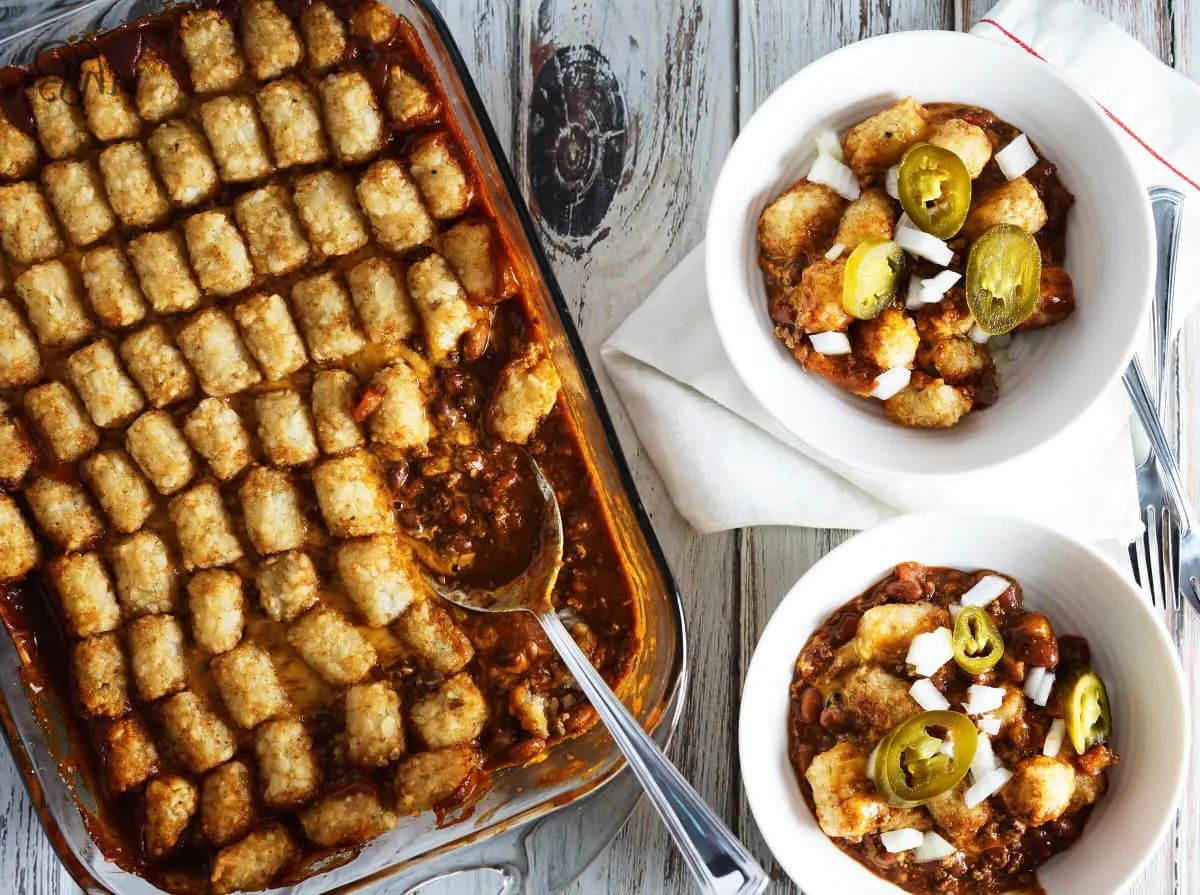 Chili Cheese Tater Tot Casserole Recipe