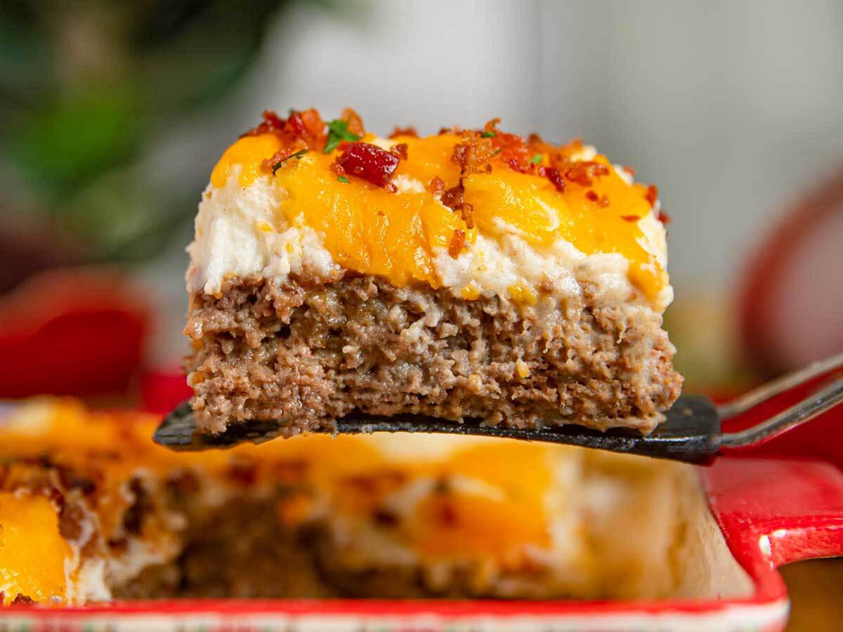 Cowboy Meatloaf and Potato Casserole Recipe