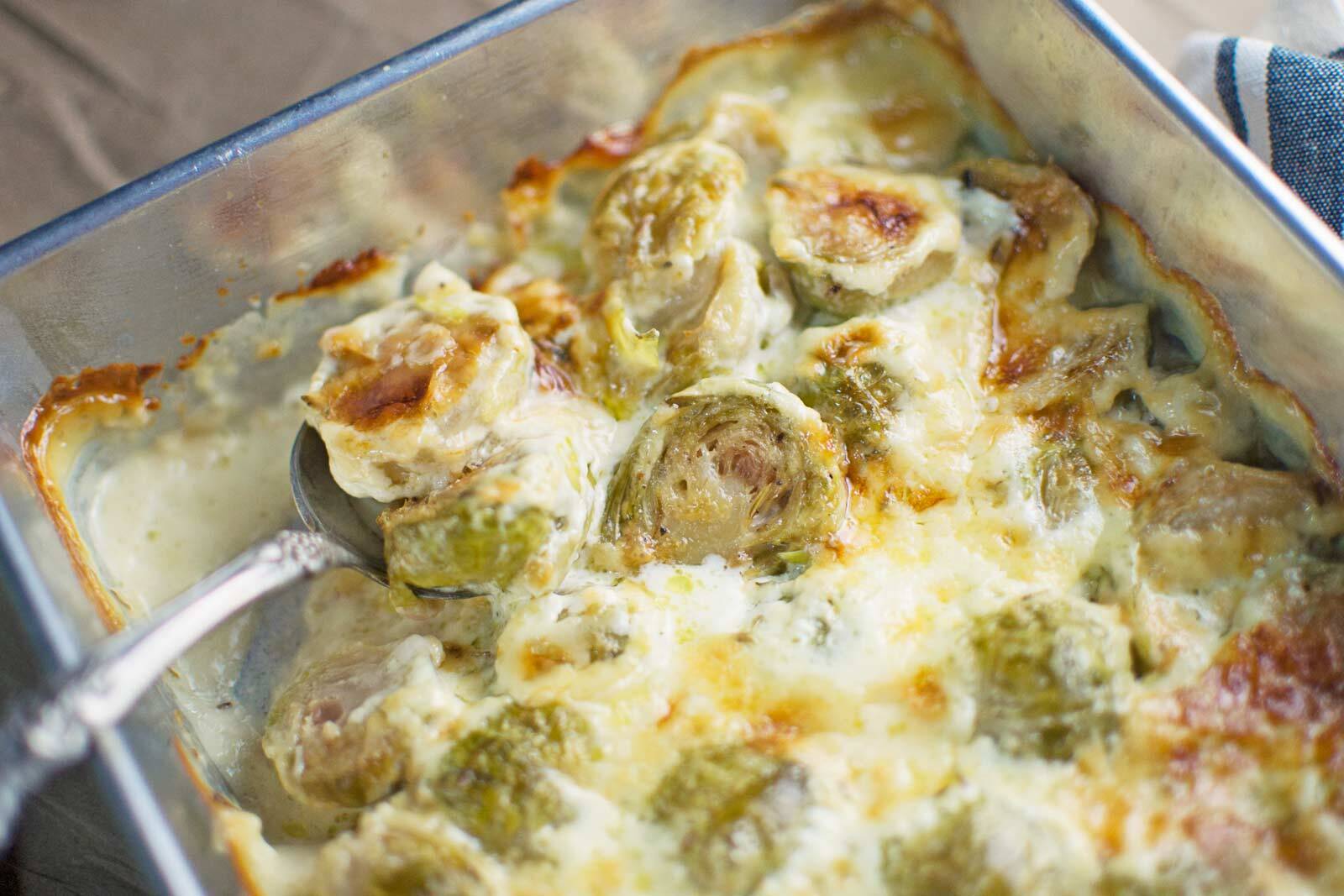 Creamy Brussel Sprouts Casserole Recipe