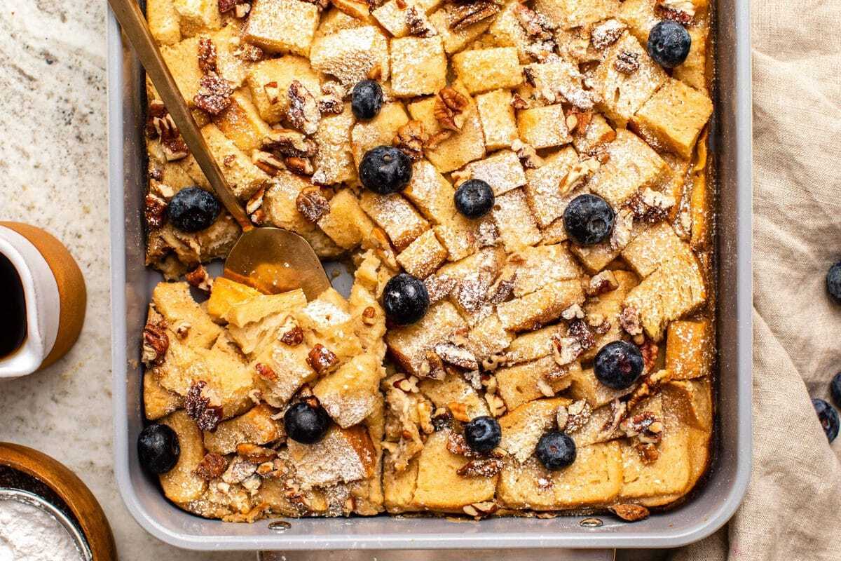 Eggless French Toast Casserole Recipe