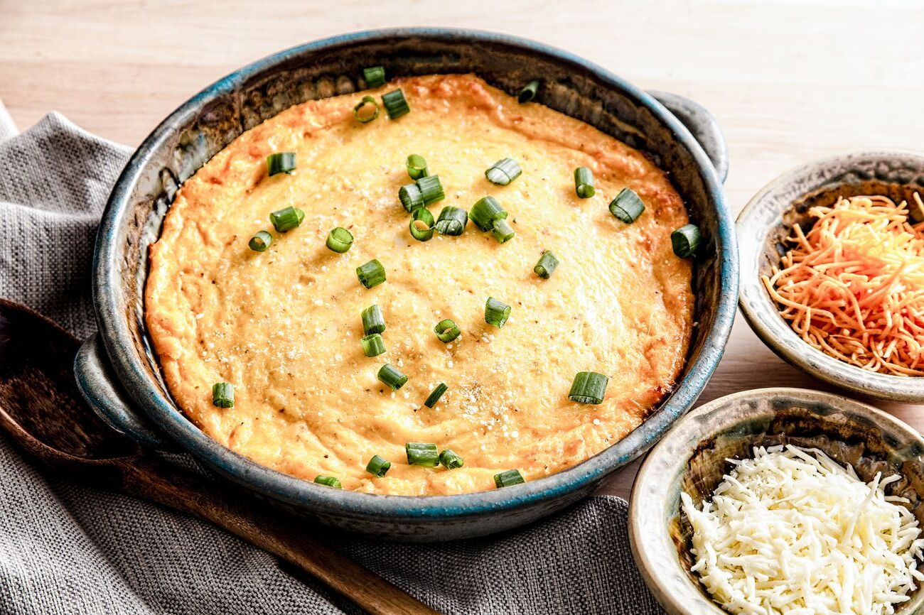 Garlic Cheese Grits Casserole Recipe