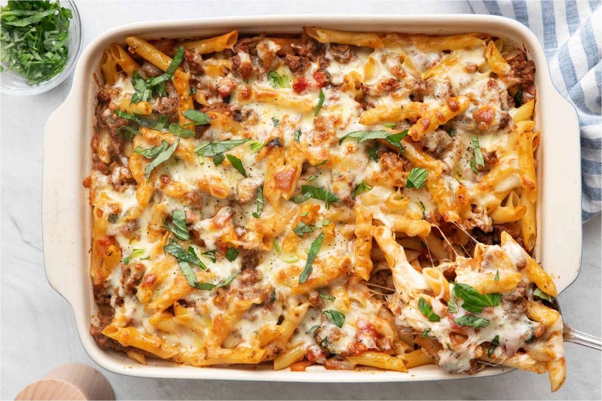 Ground Beef Pasta Casserole Recipe