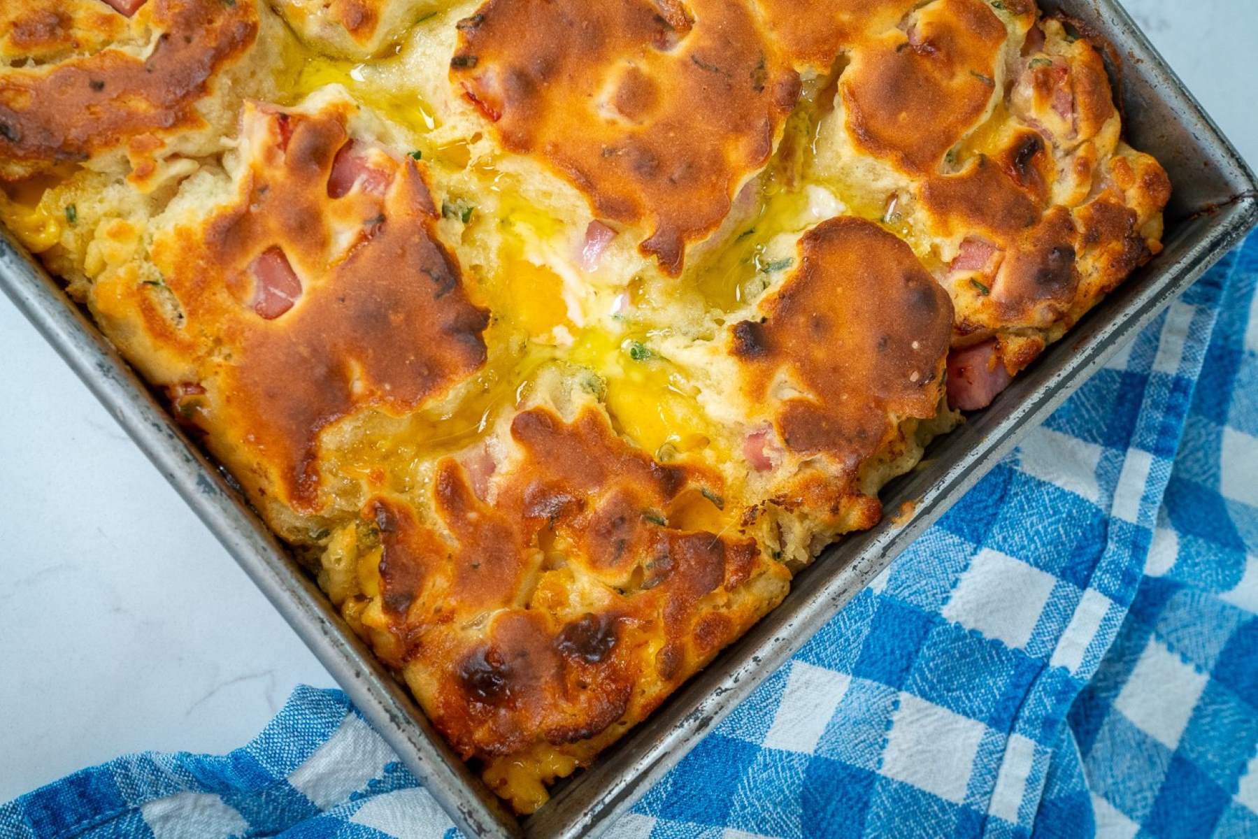 Ham and Cheese Biscuit Casserole Recipe