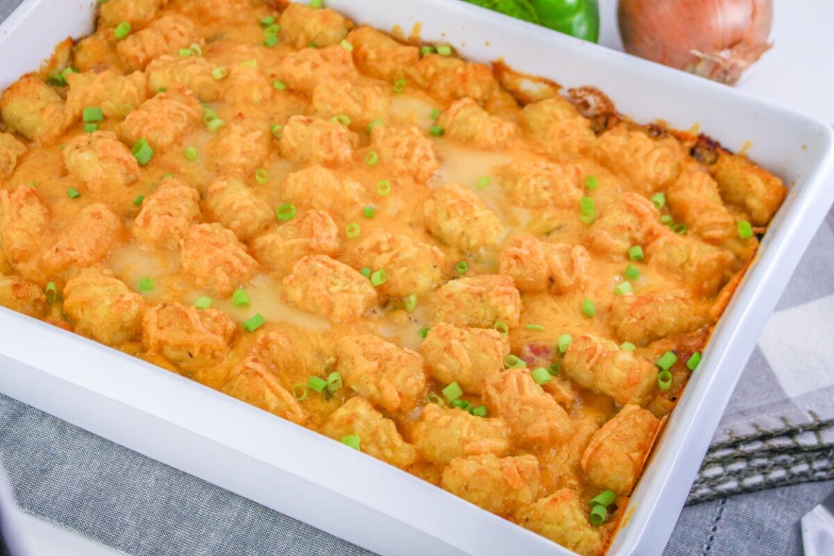 Ham and Cheese Tater Tot Casserole Recipe