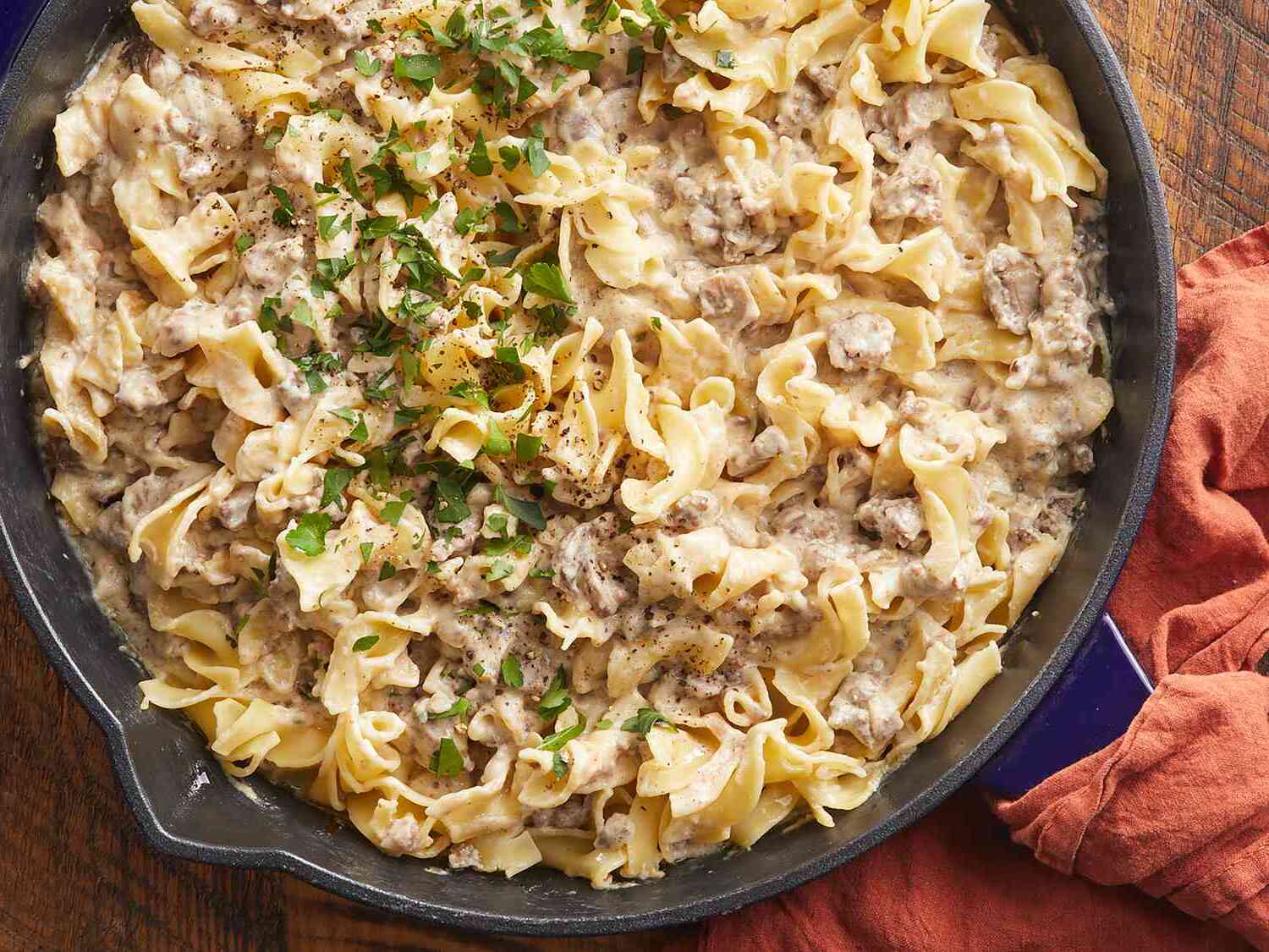 Hamburger Stroganoff Casserole Recipe