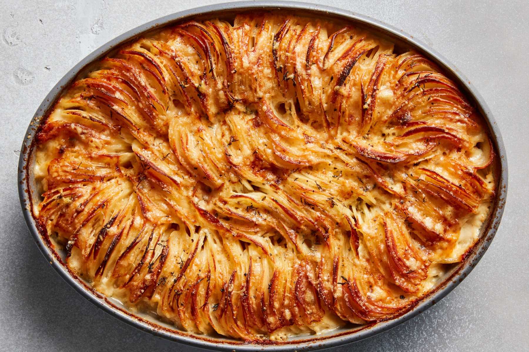 Hasselback Potatoes Gratin Casserole Recipe