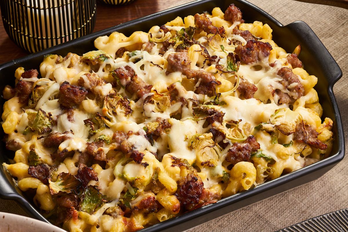 Italian Sausage Mac and Cheese Casserole Recipe