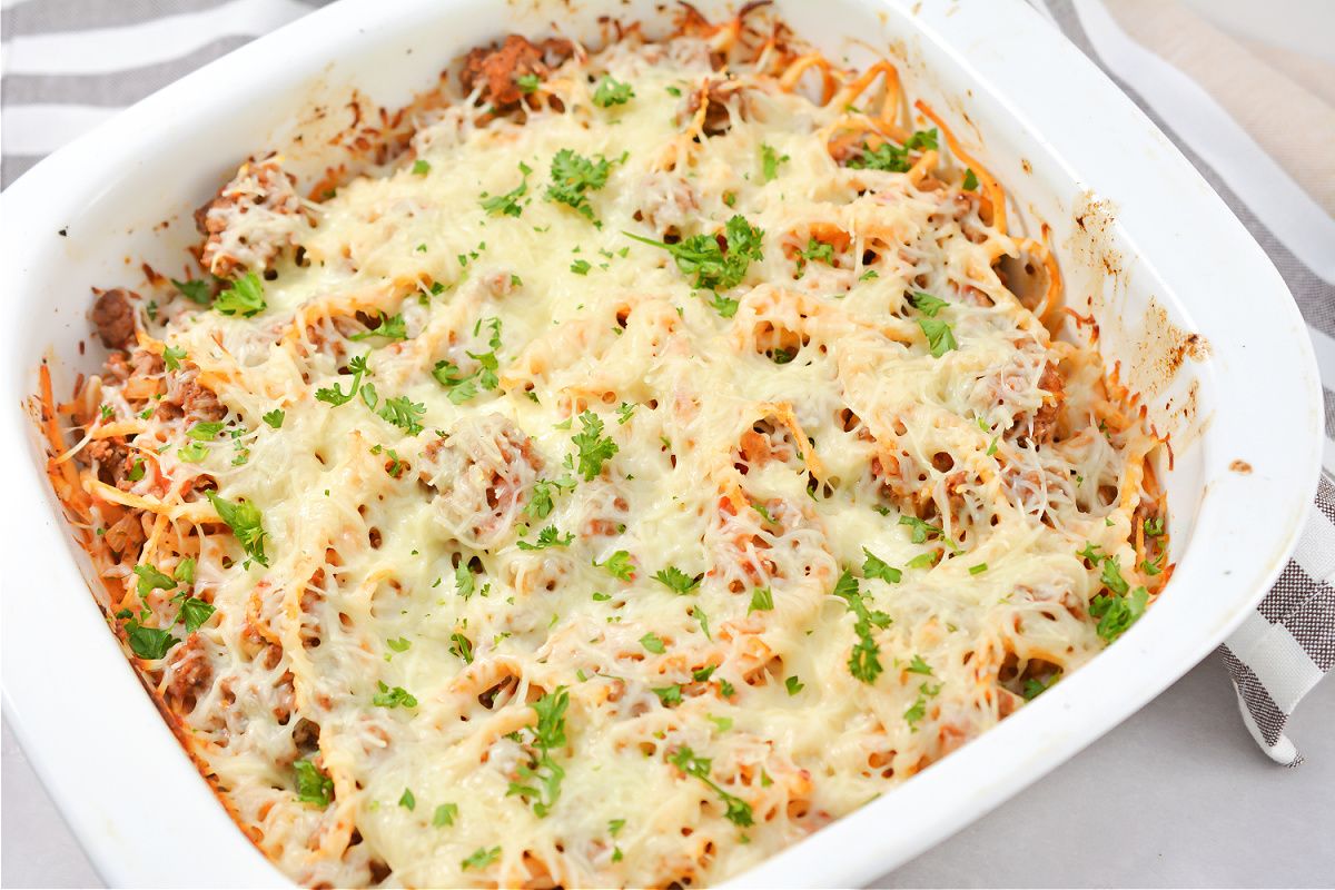 Keto Spaghetti Casserole Recipe