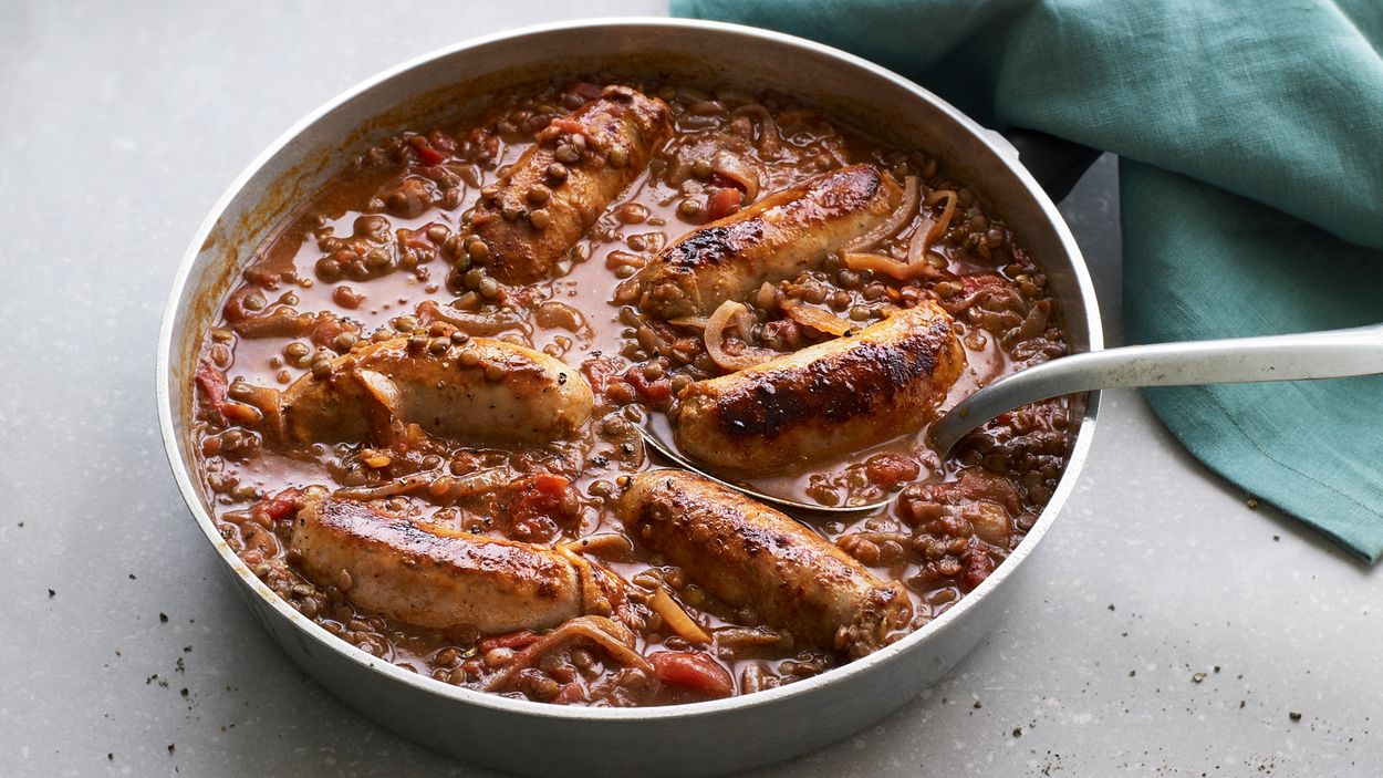 lentil-and-sausage-casserole-recipe