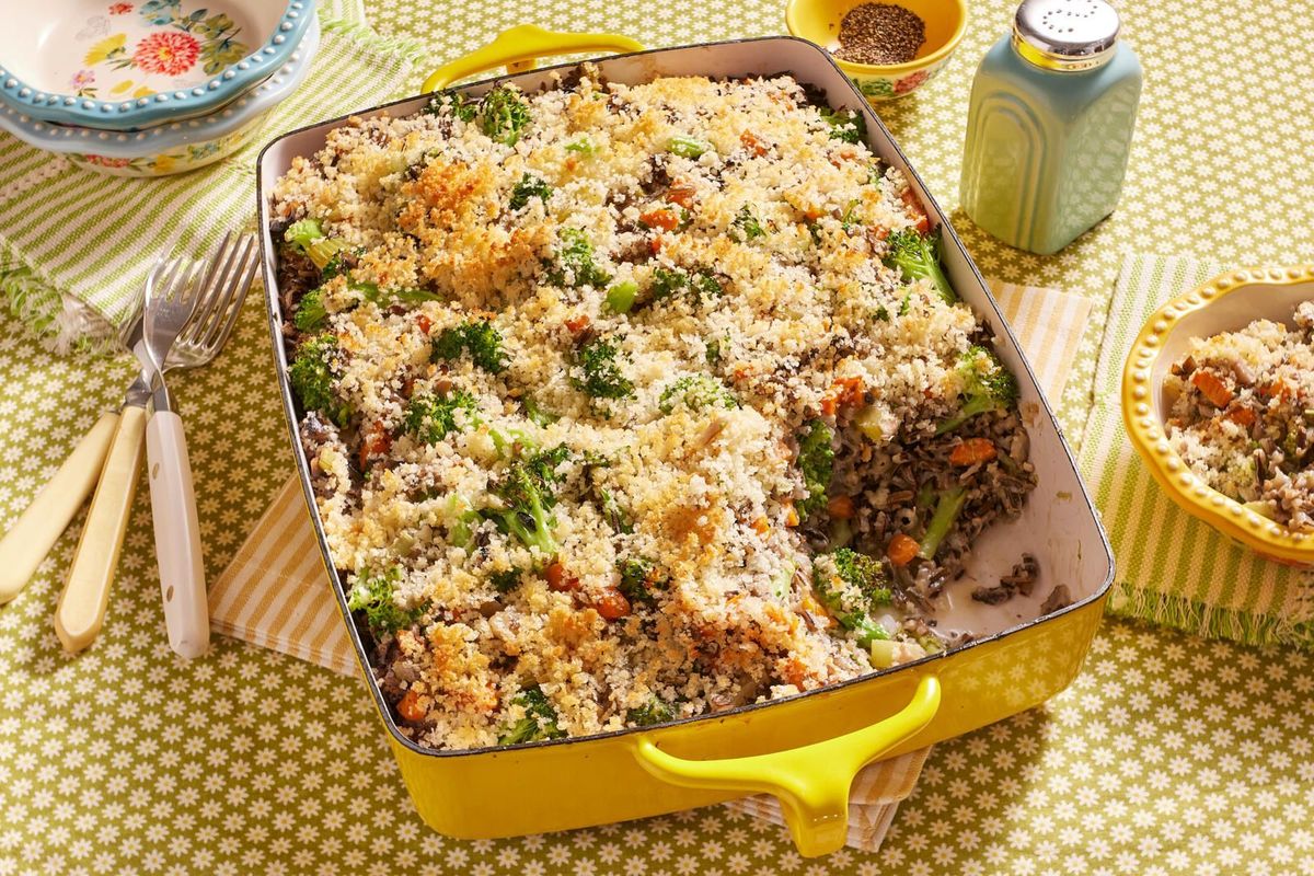 Long Grain and Wild Rice Casserole Recipe