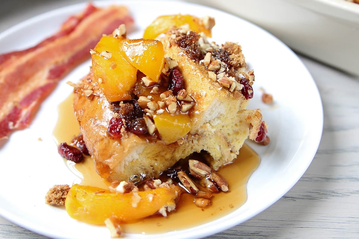 Peach French Toast Casserole Recipe