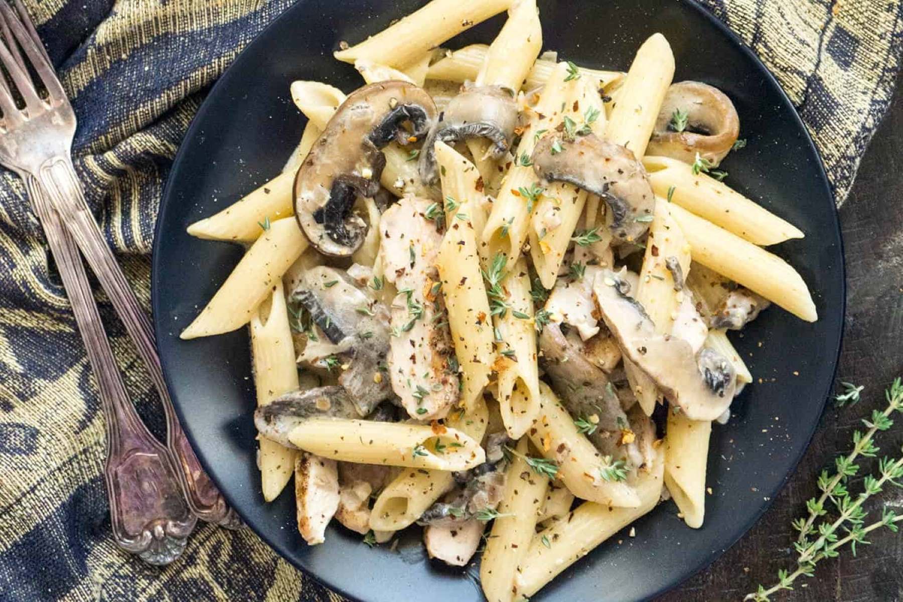 Portobello Penne Pasta Casserole Recipe